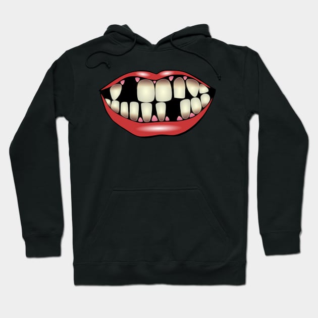 Funny Looking Mouth Hoodie by CocoBayWinning 
